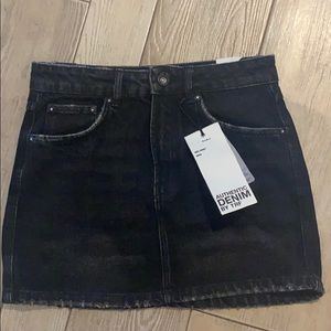 Zara Black Jean Skirt